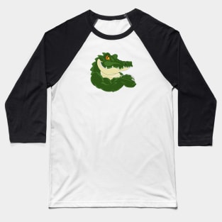 Crocodile Mascot Baseball T-Shirt